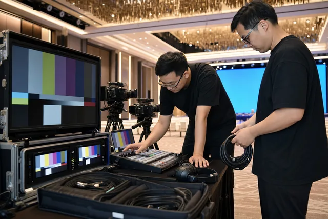 会议直播如何不出事故：一份 36 小时的设备清单配图